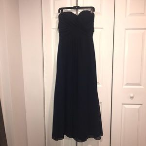 Bill Levkoff Navy Bridesmaid Dress